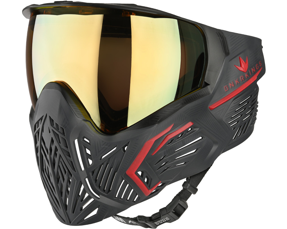 "Dominate the field in style with the Bunkerkings CMD - Black Demon mask—where protection meets performance!"